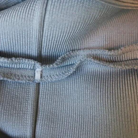 Herve Leger Criss Cross Bandage Dress Light Blue Size Small Sleeveless Mini - Picture 8 of 8